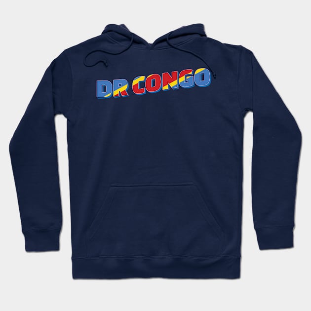 Democratic Republic of the Congo vintage style retro souvenir Hoodie by DesignerPropo